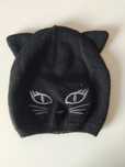 Gorro preto de gato