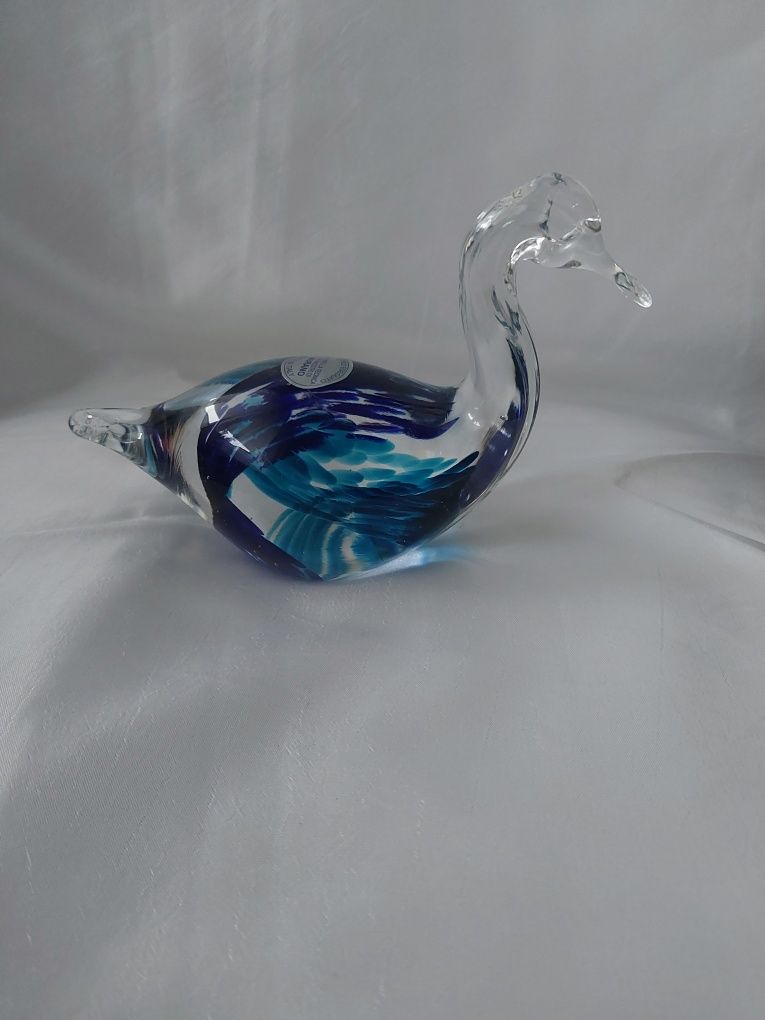 Szklany ptak łabędź Murano