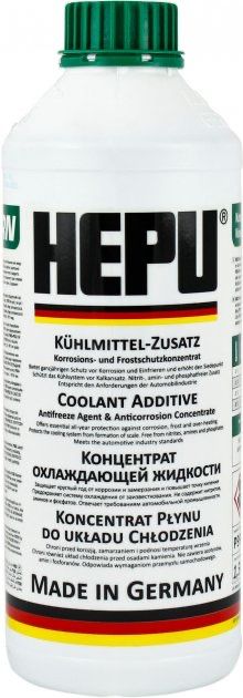 HEPU концентрат Antifreeze G11 зелена 1.5 л (P999-GRN)