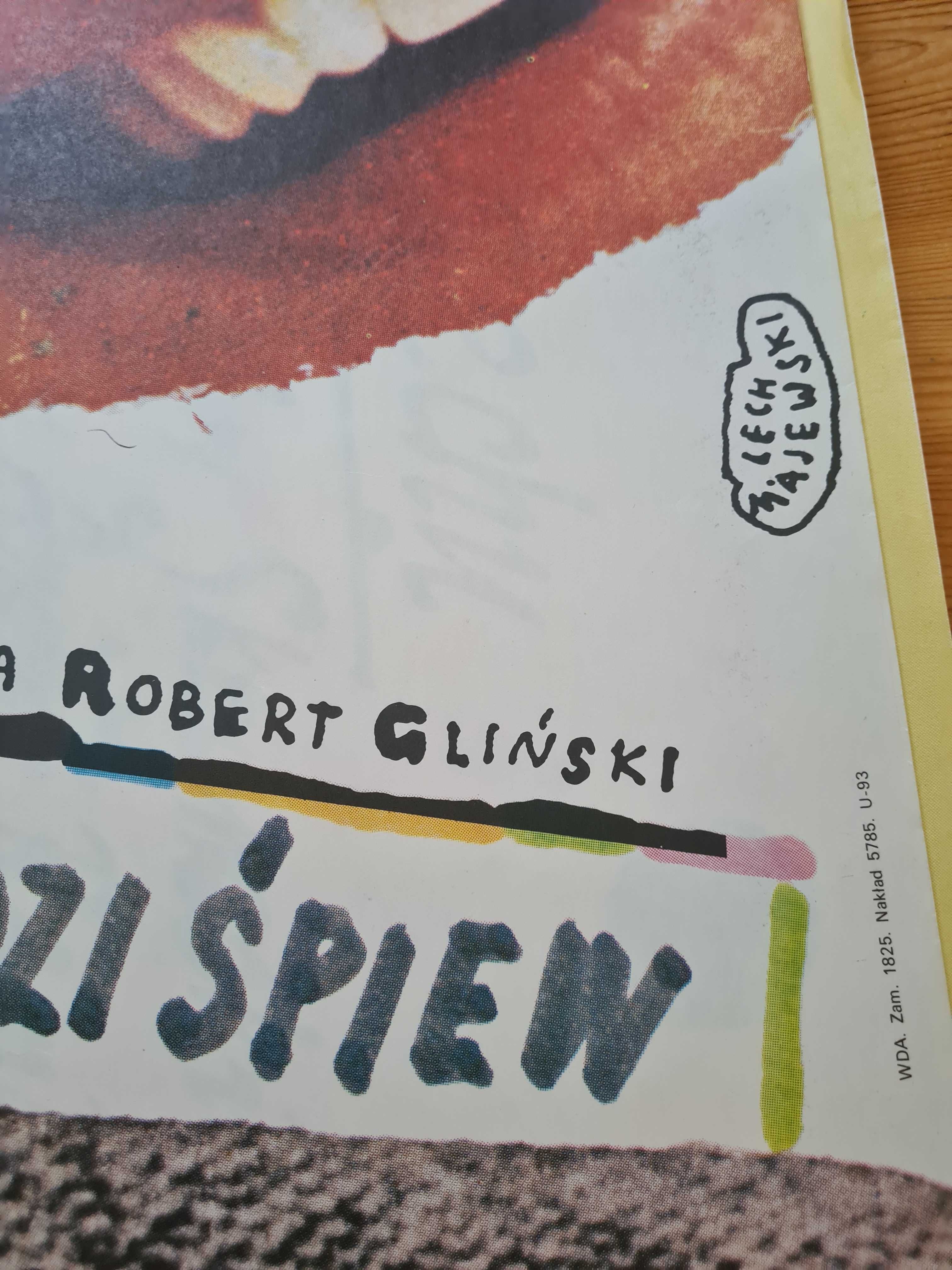 Plakat do filmu: "Łabędzi śpiew" projekt L. Majewski 1988, 96 x 66 cm;