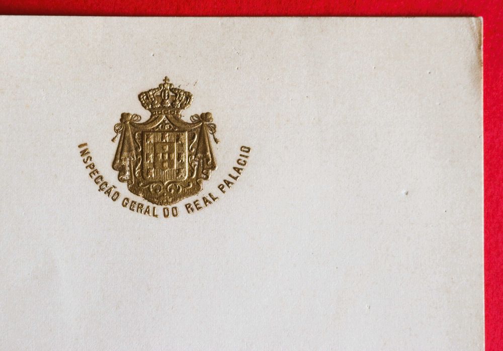 Inspecção Geral do Real Palácio papel carta timbrado