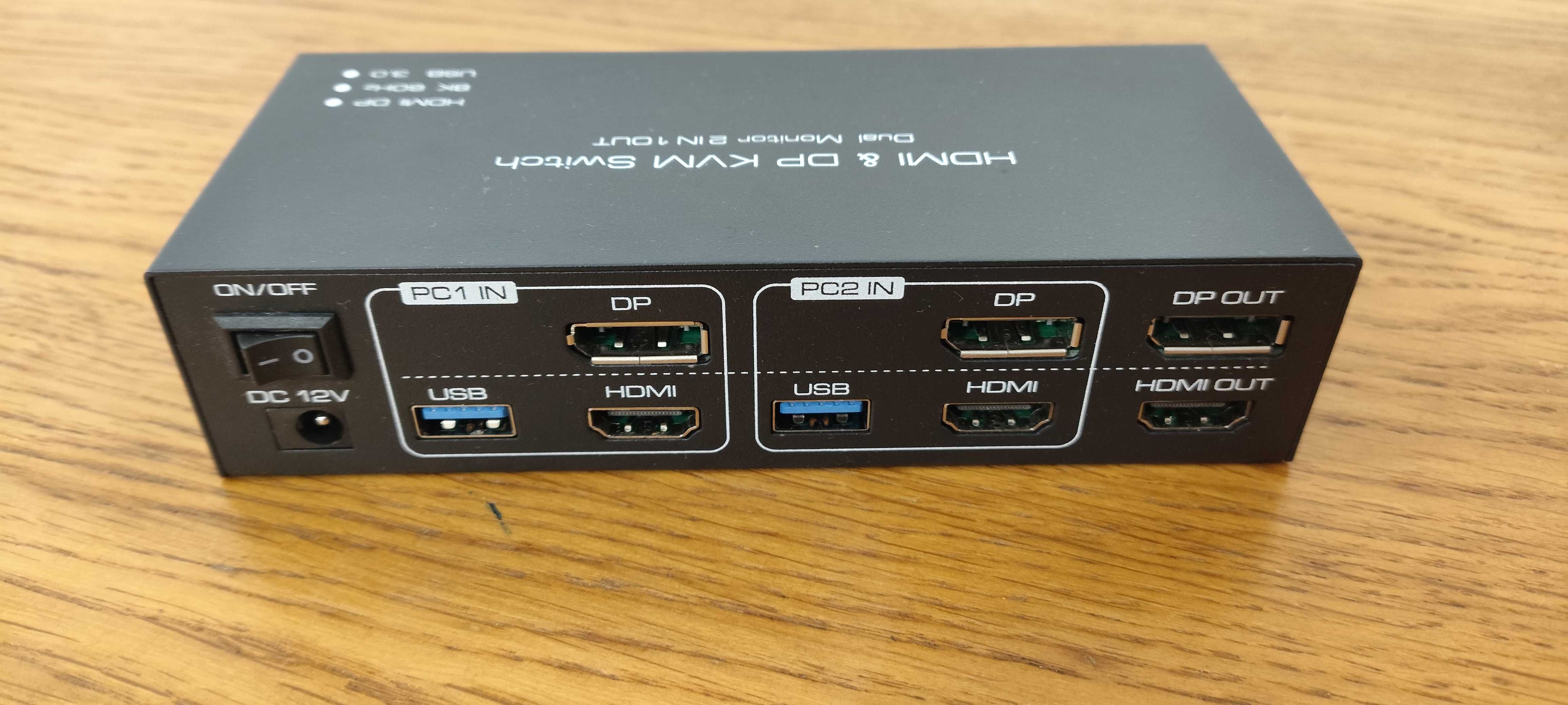 KVM Switch 2 PC´s x 2 Monitores HDMI & DisplayPort
