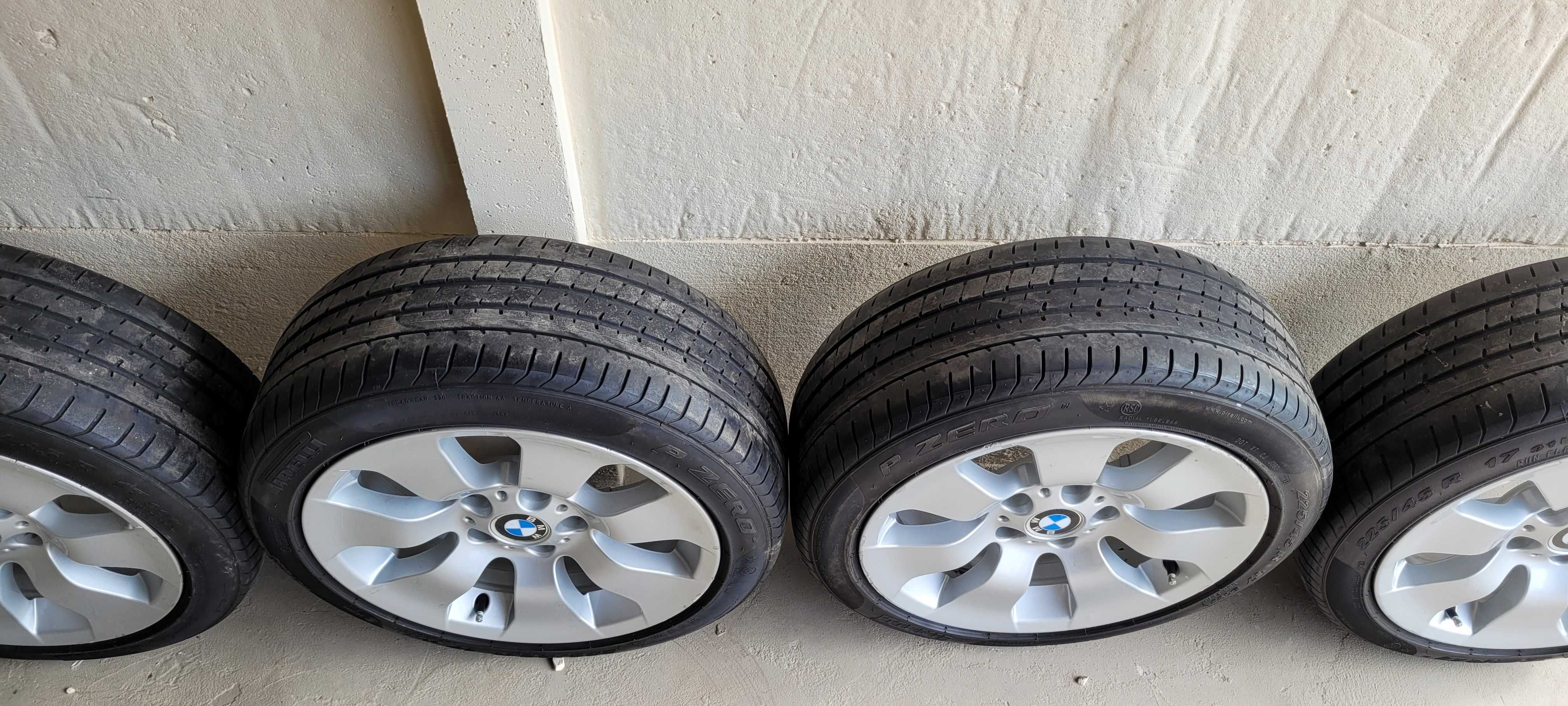 Alufelgi BMW BBS + opony letnie Pirelli 17 et 34 8j 5x120