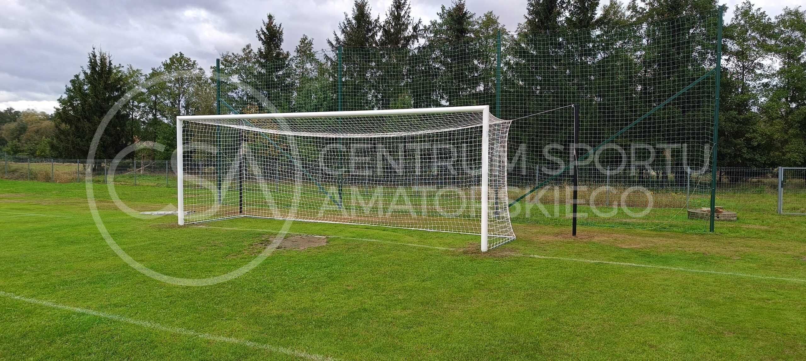 Bramka do piłki nożnej aluminiowa 7,32x2,44 TULEJOWANA TYP1