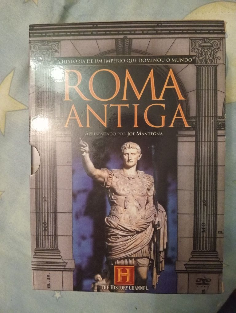 Roma Antiga coleção DVDs canal história na caixa