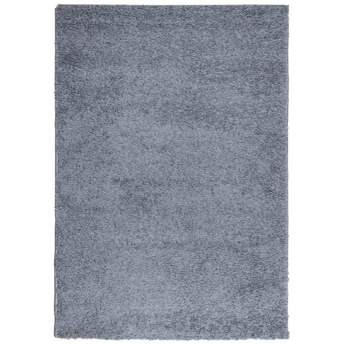 vidaXL Dywan z długim włosiem PAMPLONA, niebieski, 140x200 cm