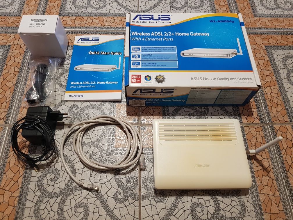 Модем, маршрутизатор, роутер Wireless ADSL Asus WL-AM604g