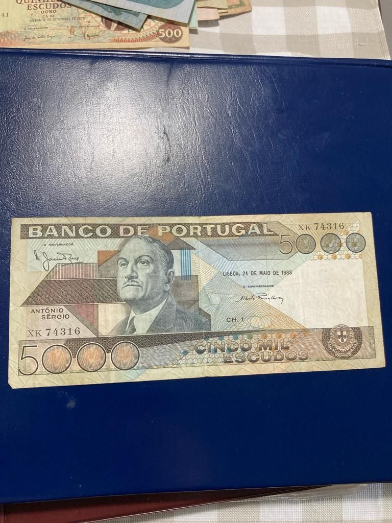 Nota de 5000$00, António Sérgio