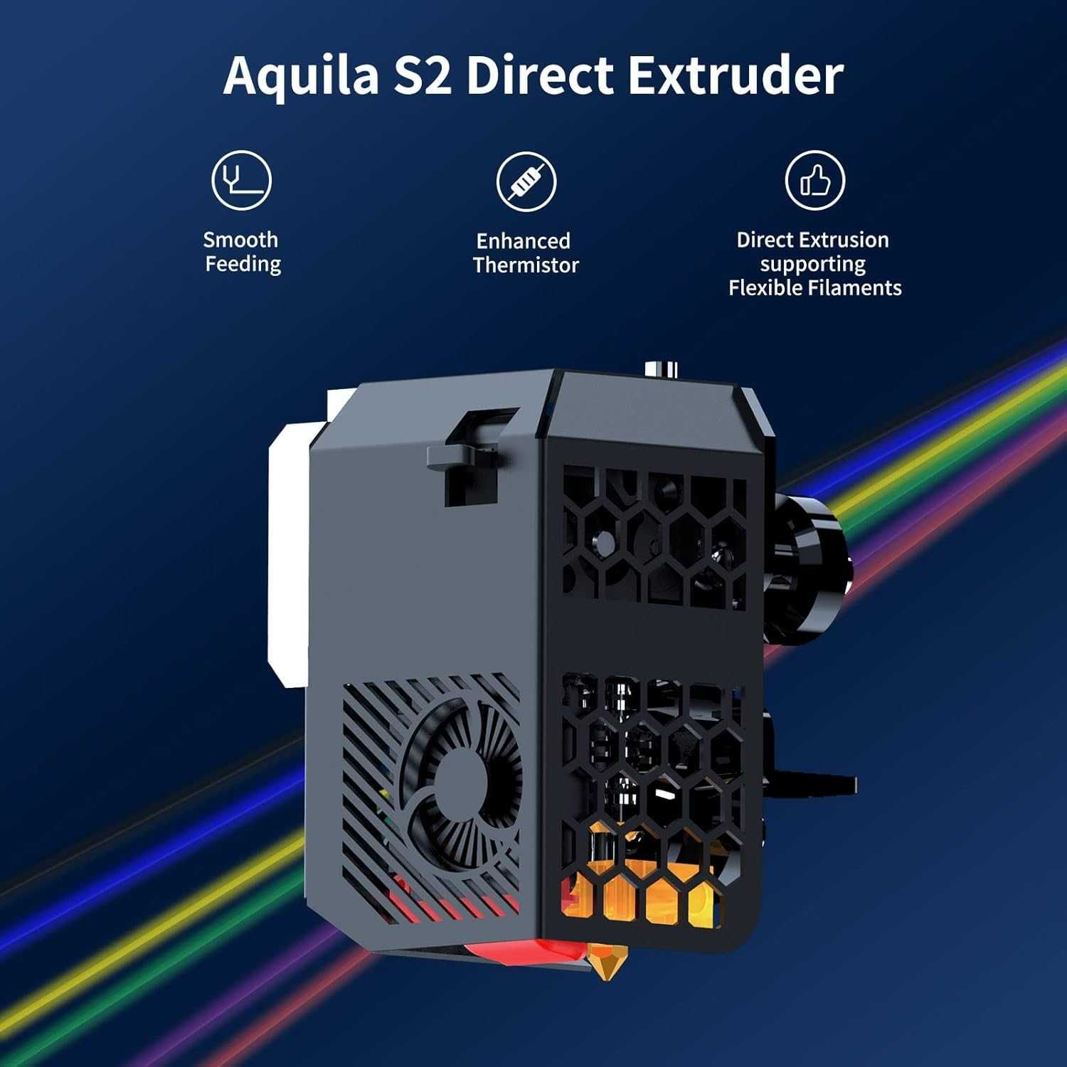 Drukarka 3D Voxelab Aquila S2 z PEI, 300°C, czujnik filamentu