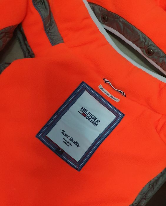 TOMMY HILFIGER roz. S damska kamizelka ocieplacz puchowy z kapturem