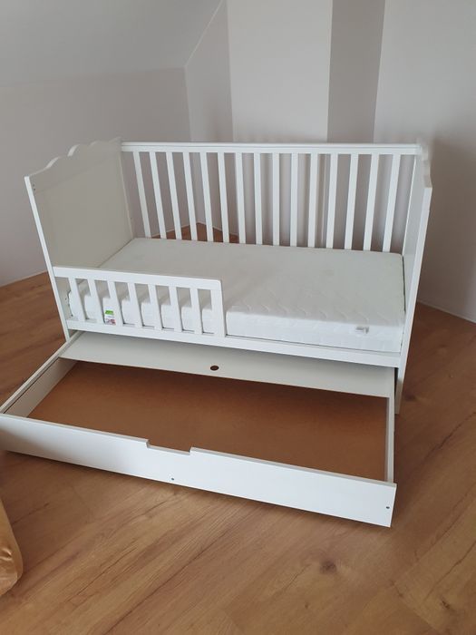 Łóżeczko Klupś 140x70,jak nowe,materac gratis