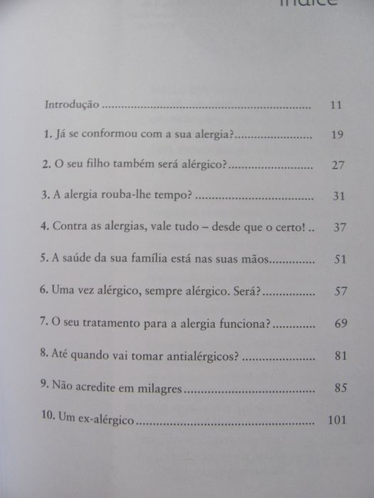 Alergia, nunca mais de Mallu Santos