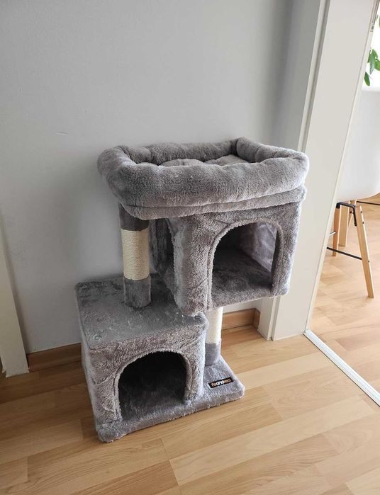 NOWY Drapak dla kota bardzo solidny i porządny jasno szary