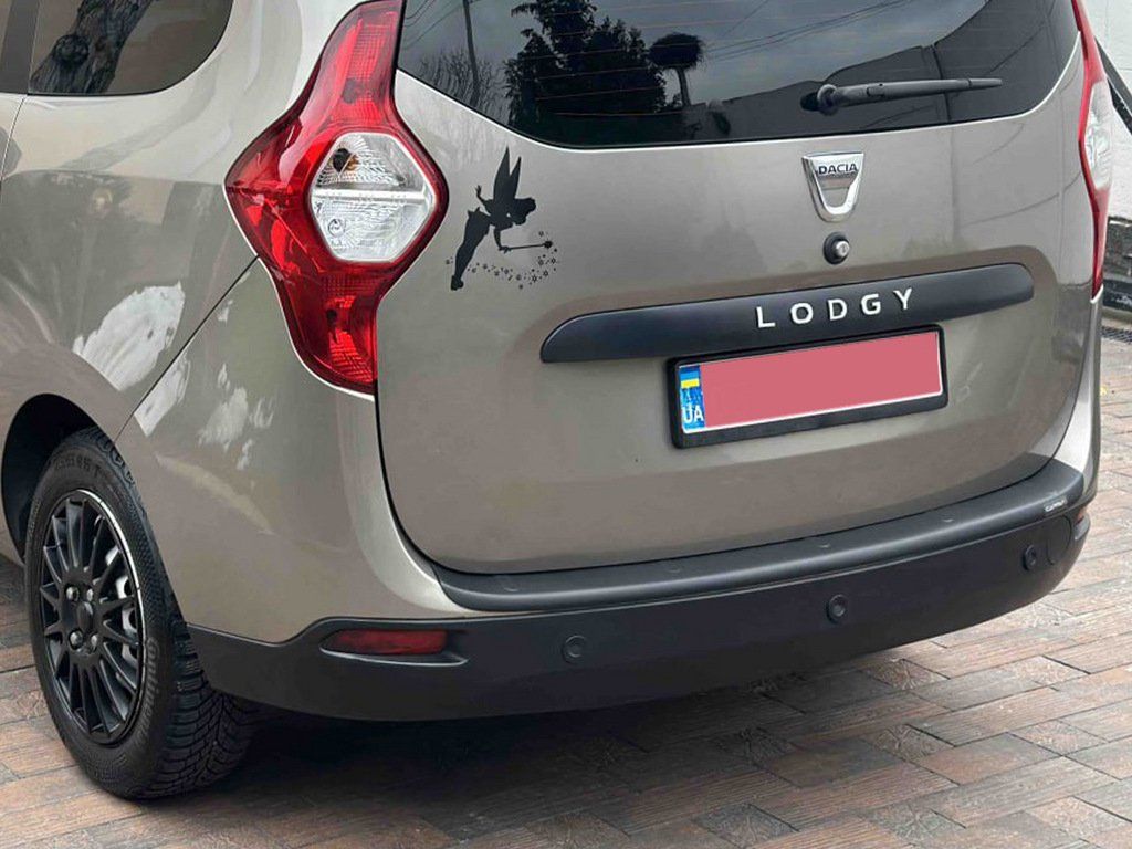 Renault Lodgy Накладка на задний бампер EuroCap (ABS)