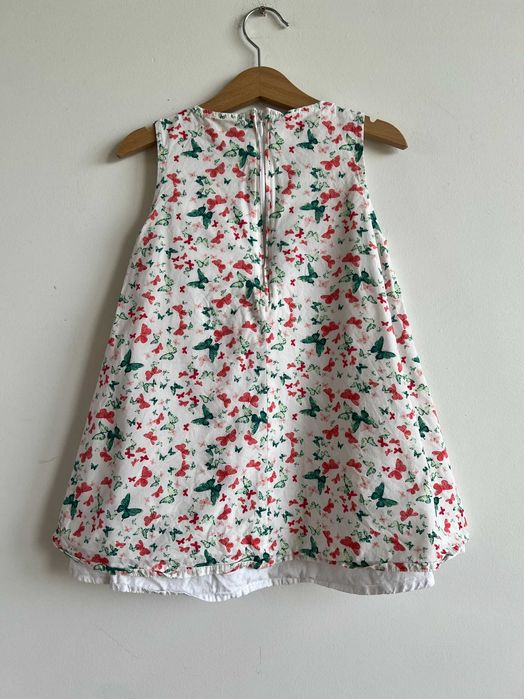 Name It sukienka dziewczęca letnia bawełna podszewka wesele motyle 104