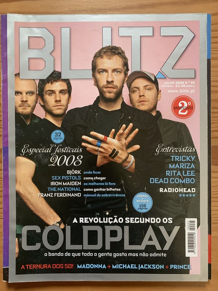 Revista Blitz Coldplay