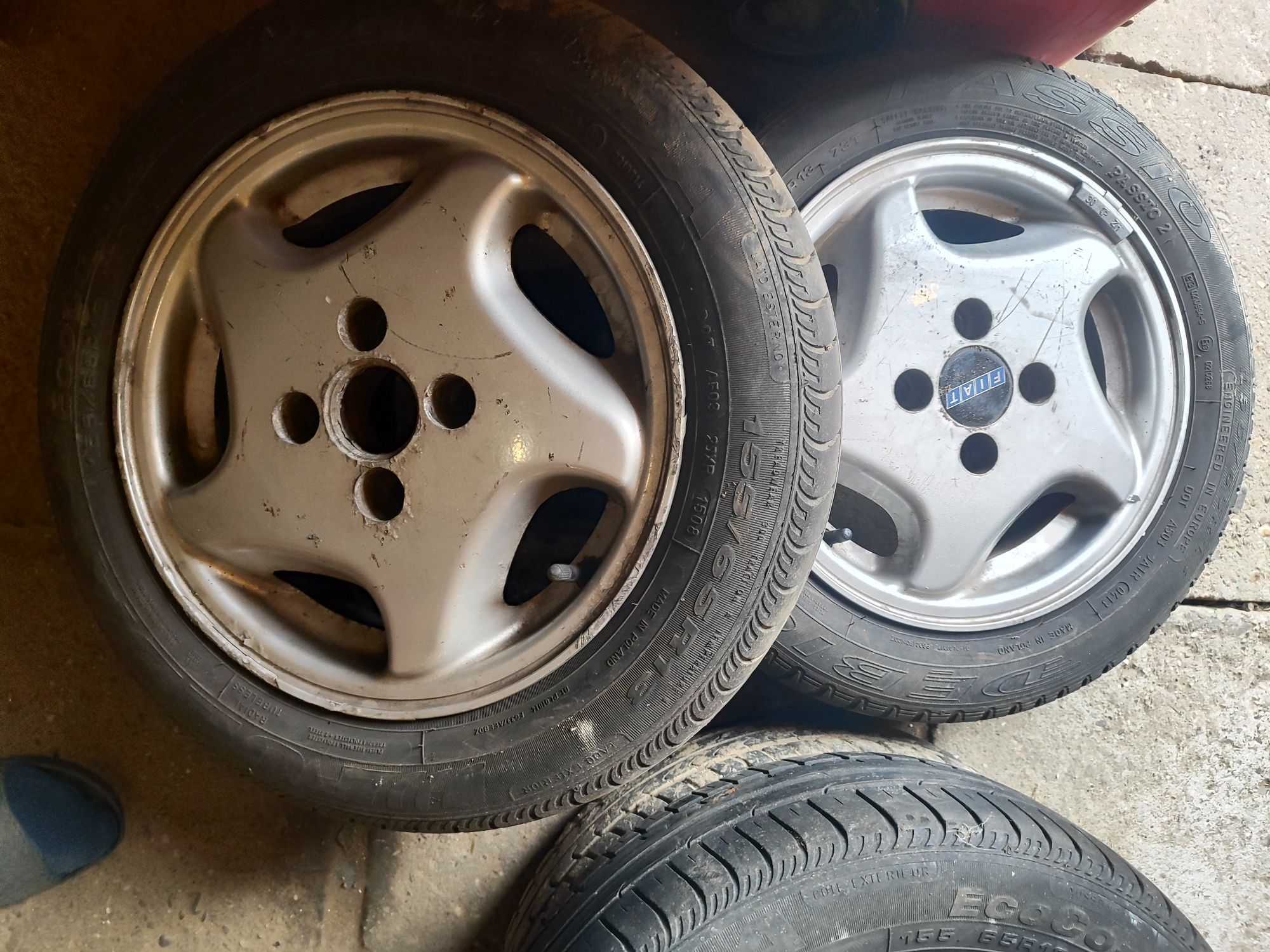 Alufelgi Seicento opony letnie 13 cali komplet Cinquecento