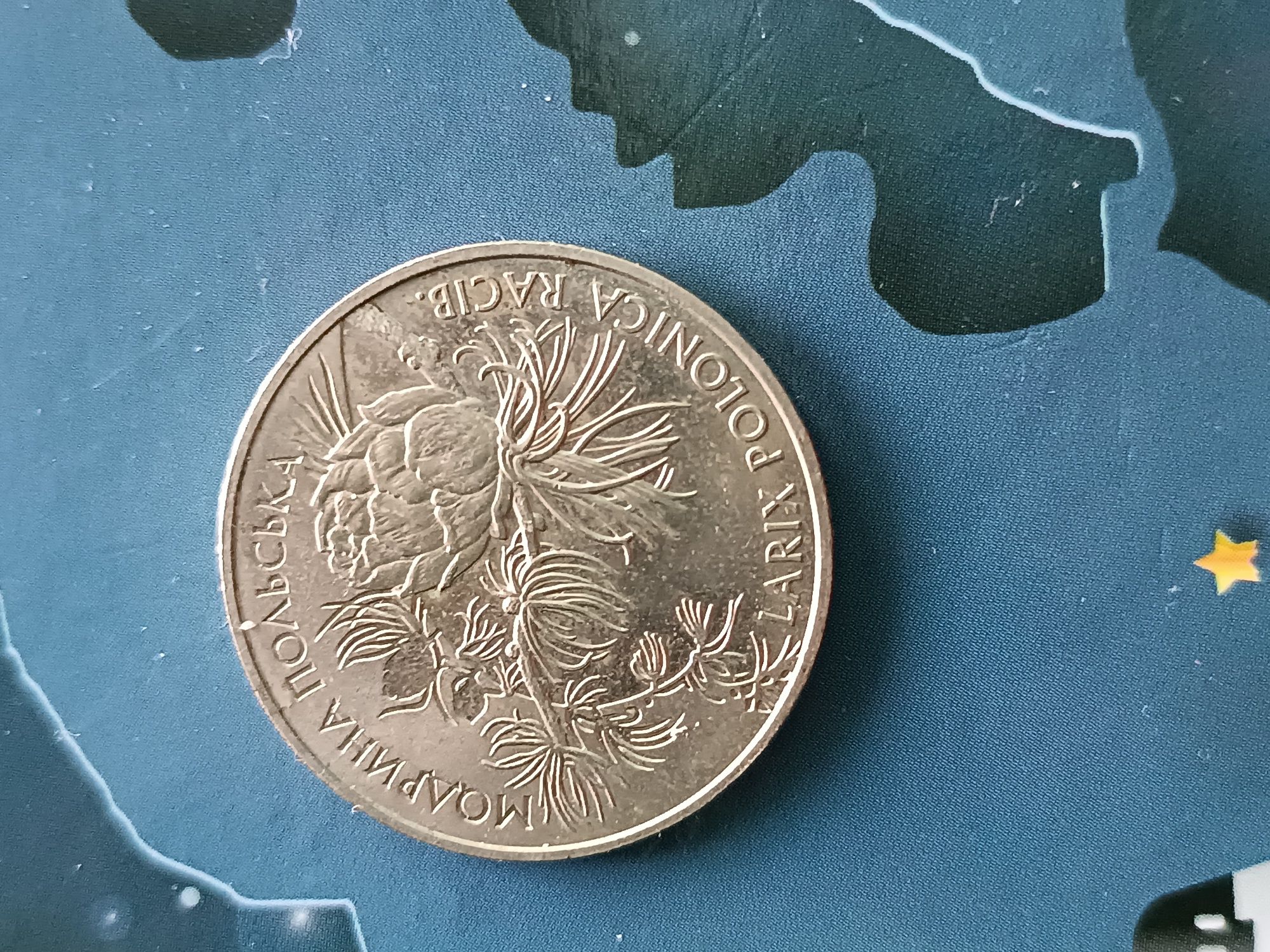 2 гривні Модрина Польська 2001 року