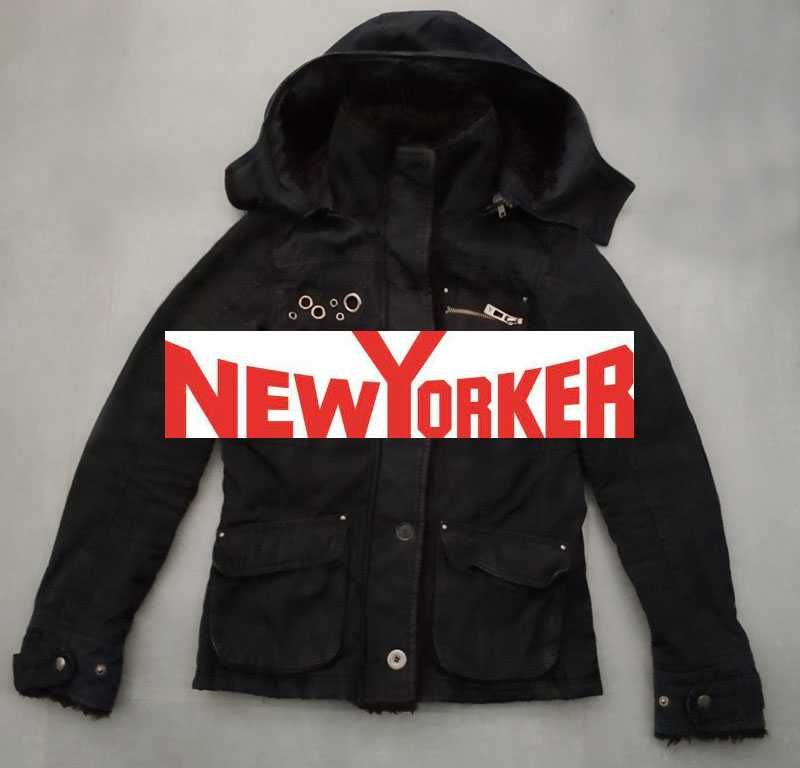 Kurtka damska New Yorker Fishbone XS 34 z kapturem