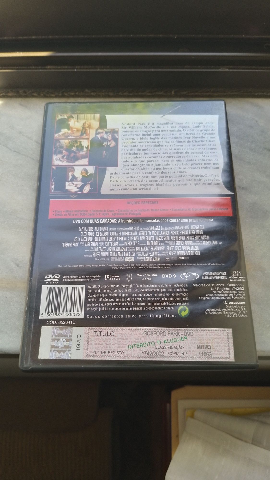 DVD Gosford Park