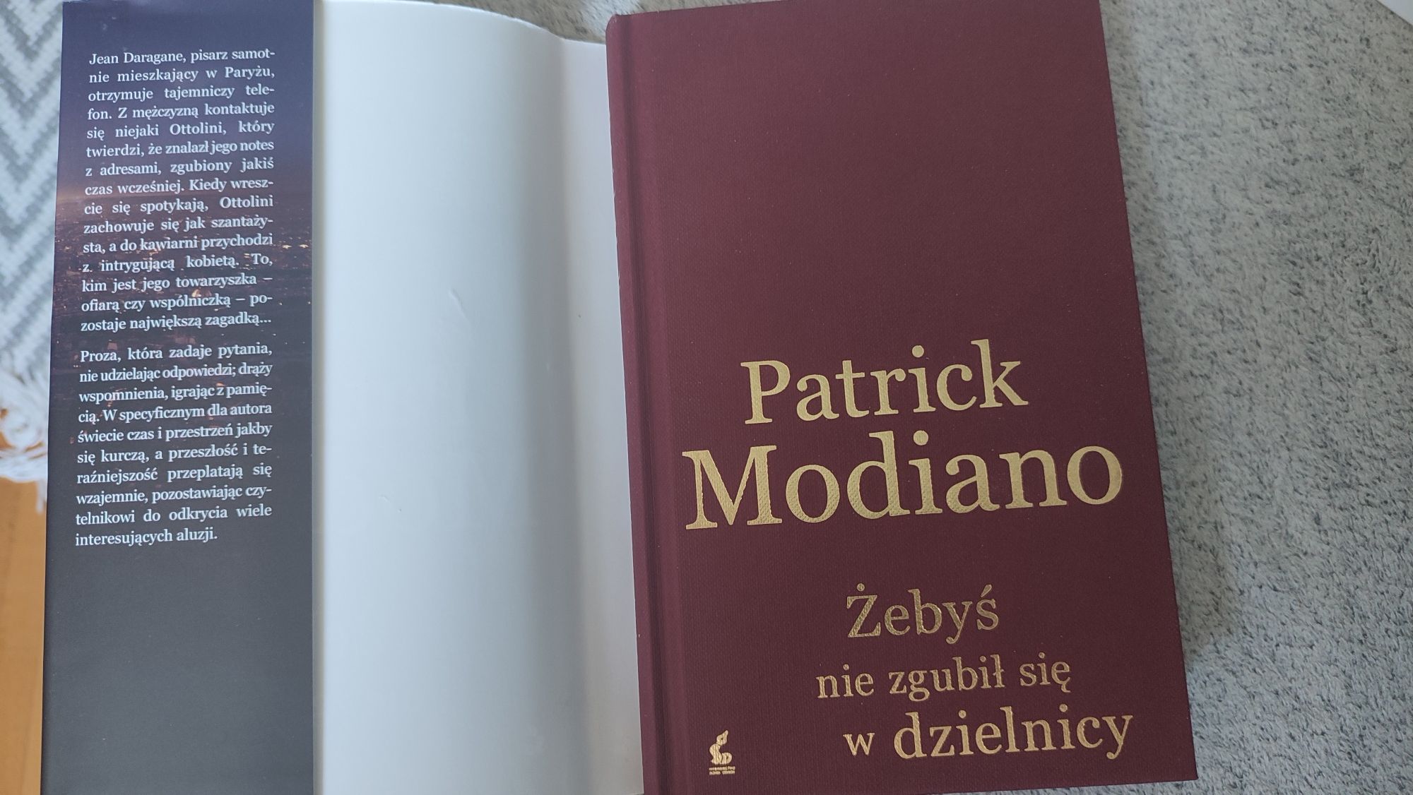Patrick Modiano "Żebyś nie zgubił się w dzielnicy"