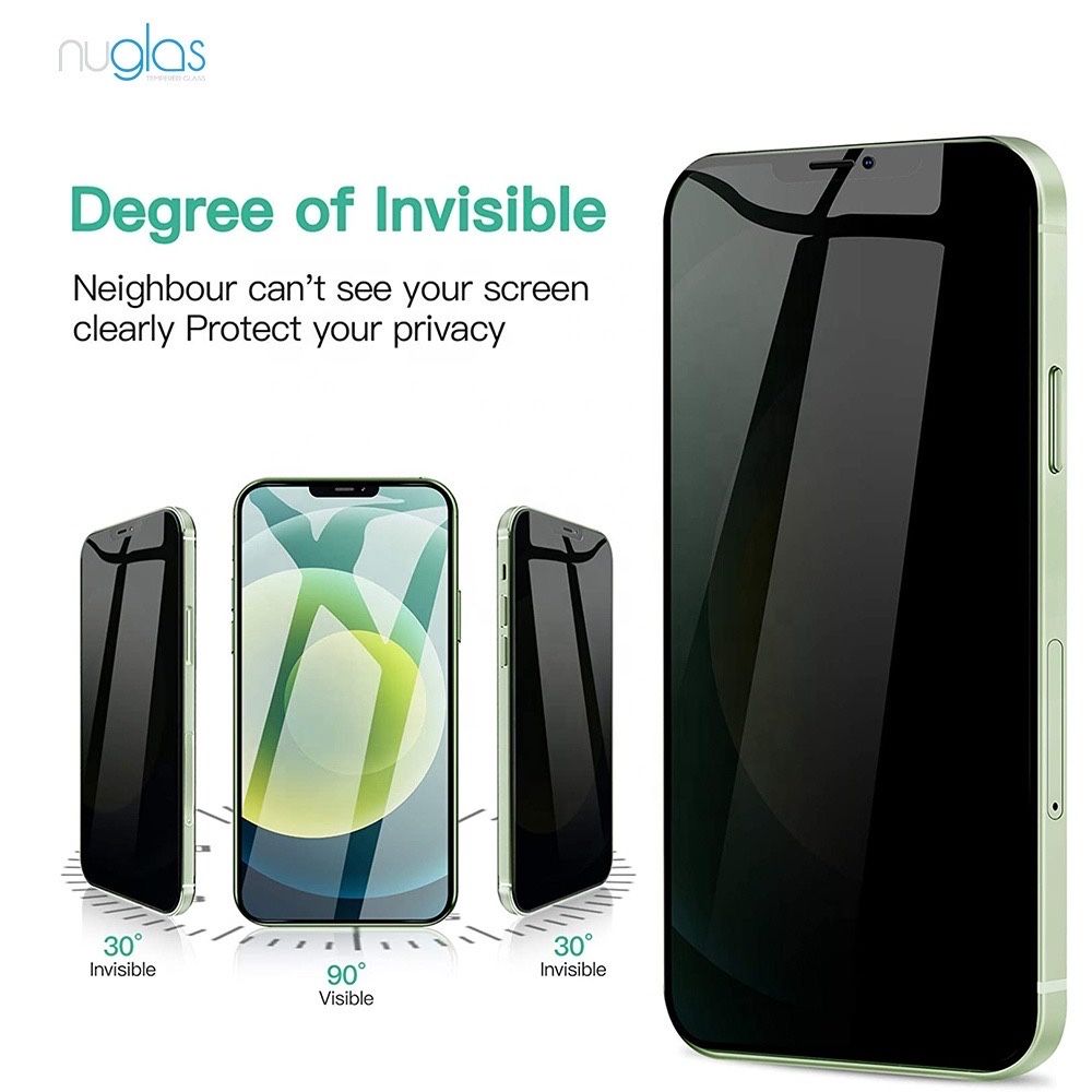 Антишпион Премум Защитное стекло Nuglas iPhone 15 Pro Max