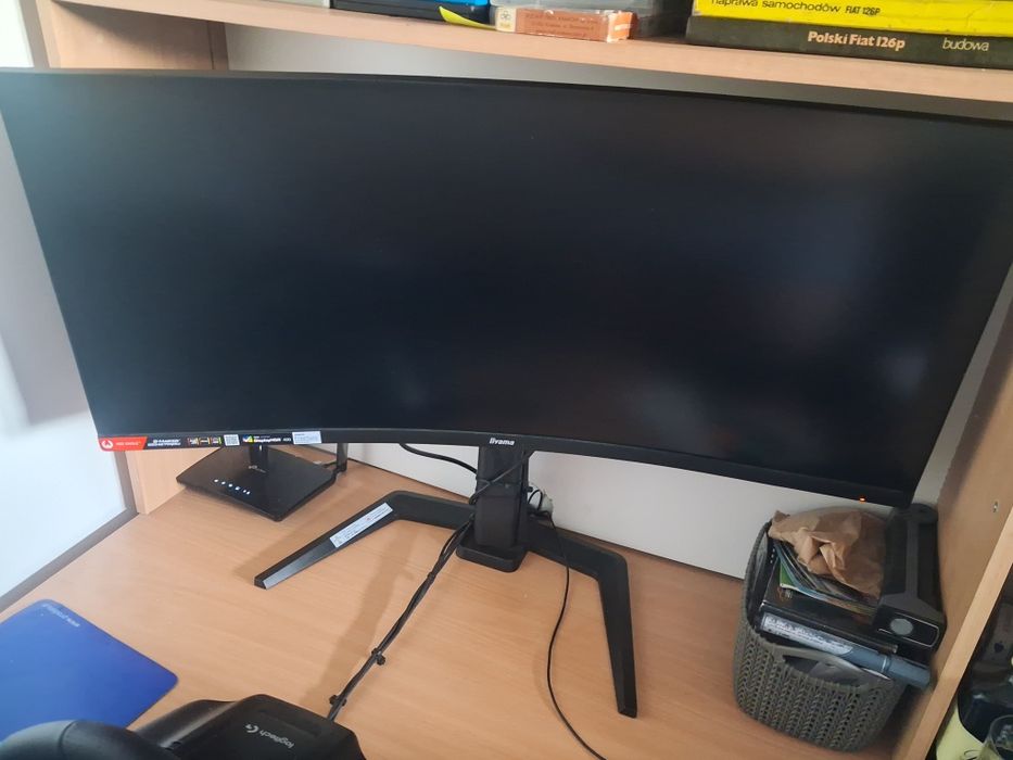 Monitor 34' zakrzywiony Iiyama G-Master red eagle GB3467WQSU 3440x1440