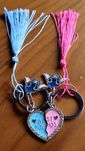Porta-Chaves Stitch Melhores Amigas
