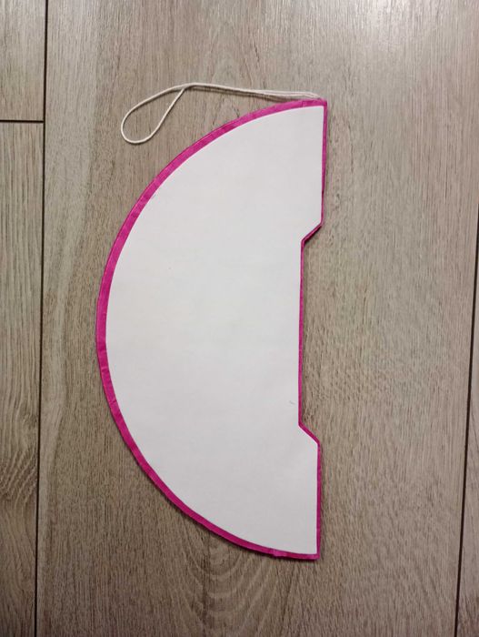 kula papierowa róż - fuksja urodziny dekoracja 25 cm.