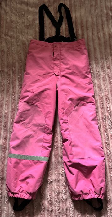 Ciepłe spodnie narciarskie H&M w rozmiarze 134 cm