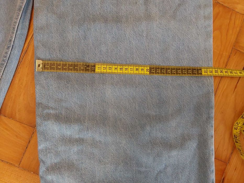 Calças Ganga Oversize Largas Azul-Claro