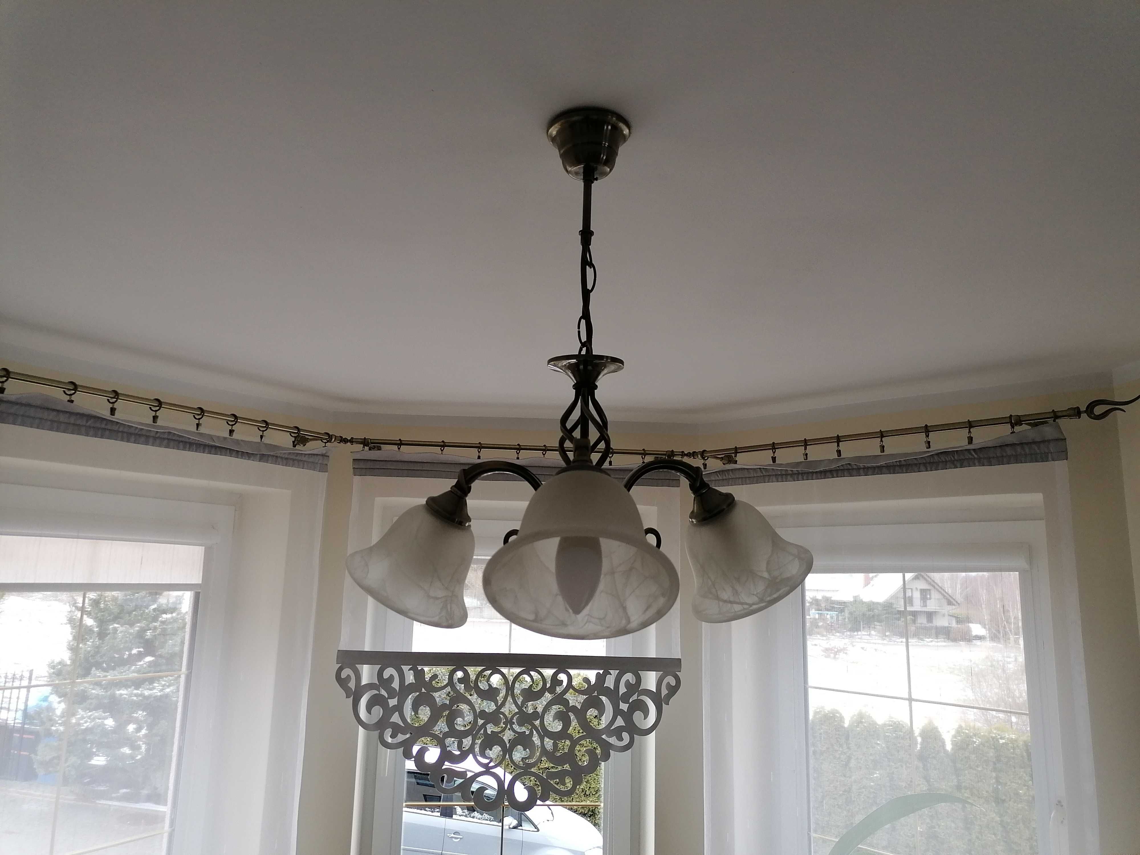 Żyrandol lampa 3 klosze