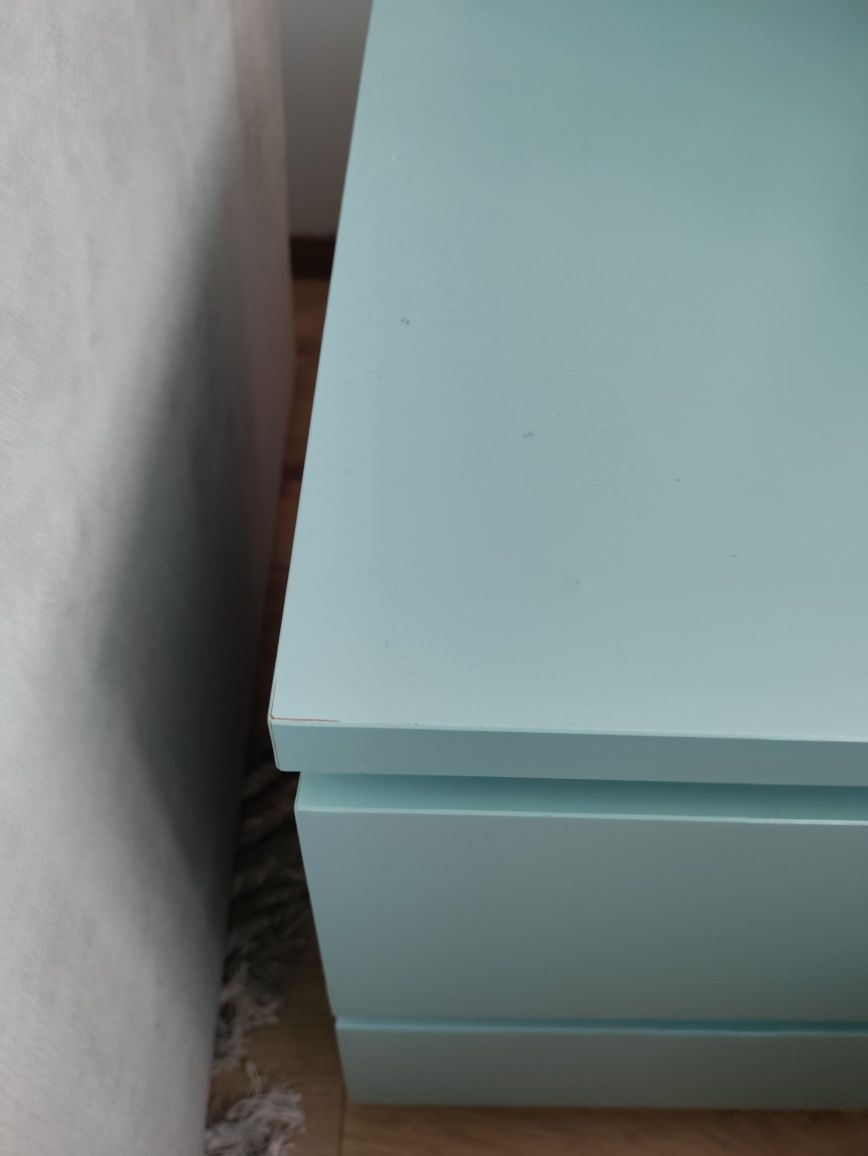 Szafka nocna MALM IKEA niebieska