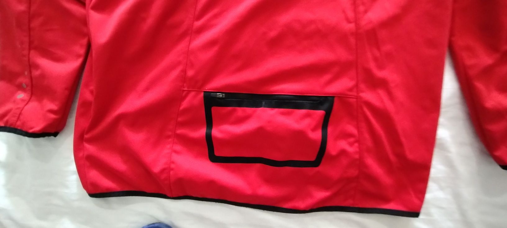 Bluza kolarska CRIVIT  2 kieszene boczne zapinane na zamek błyskawiczn
