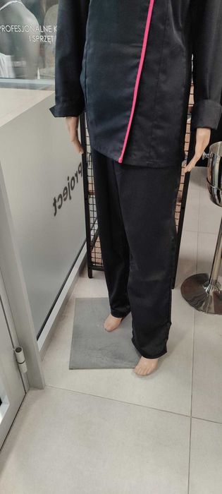 WYPRZEDAŻ EKSPOZYCJI Spodnie kucharskie czarne Robur UMINI roz. M/L/XL