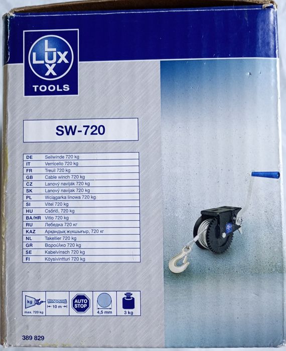 Wciągarka linowa LuxTools 10M 720kg