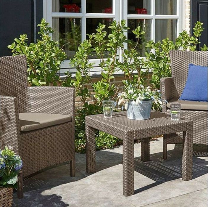 Nowy Zestaw mebli balkonowych Rosario brąz