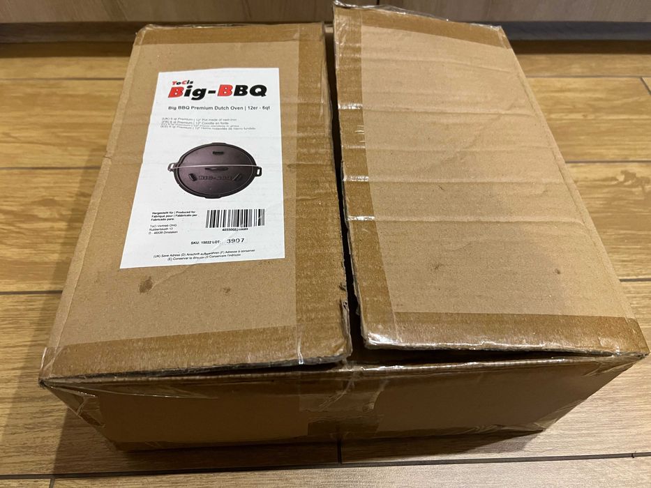 Garnek Kociołek żeliwny na ognisko Dutch Oven pojemność 5,7 l