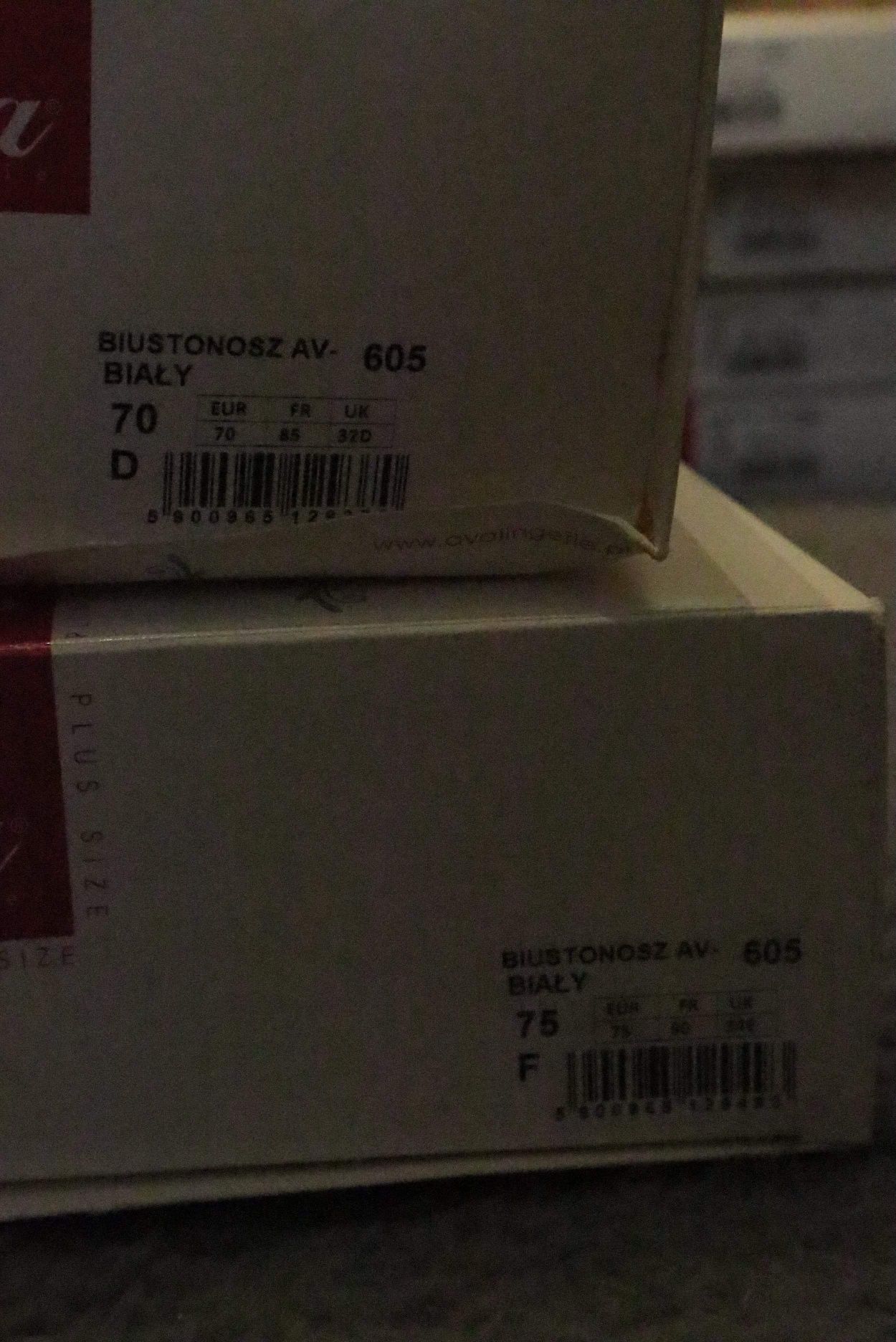 Biustonosz AVA model AV605 biały 70d
