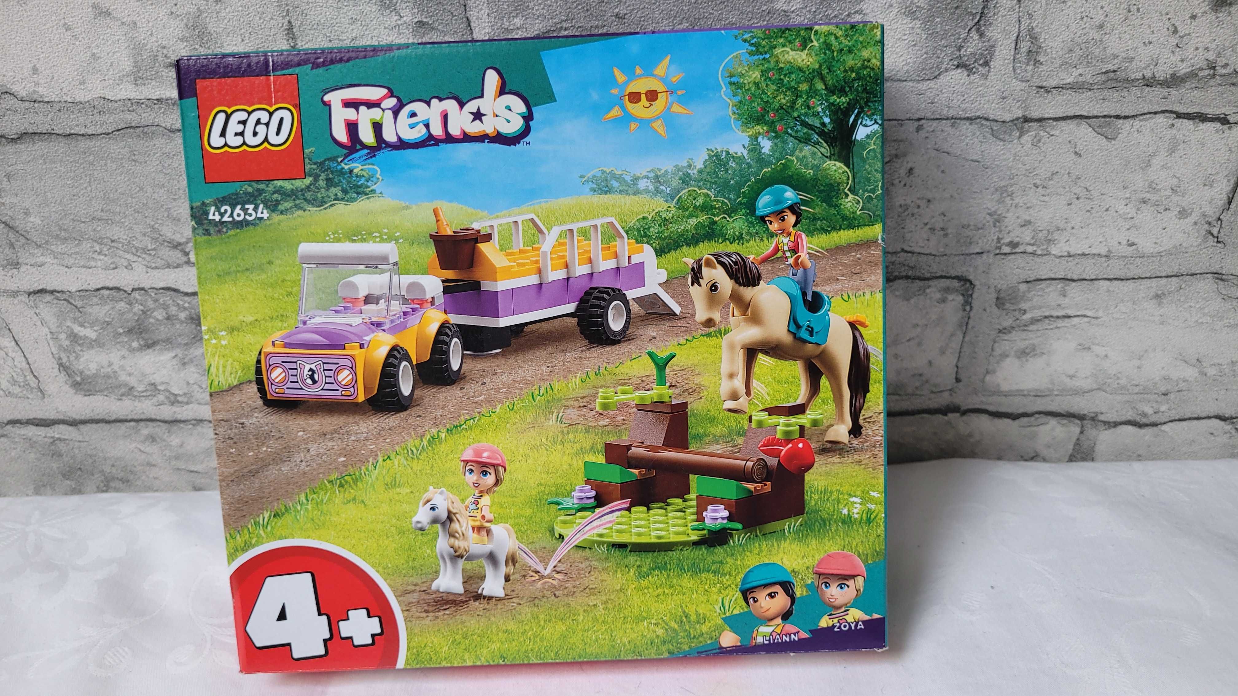 Klocki LEGO Friends samochód z przyczepką dla konia i kucyka