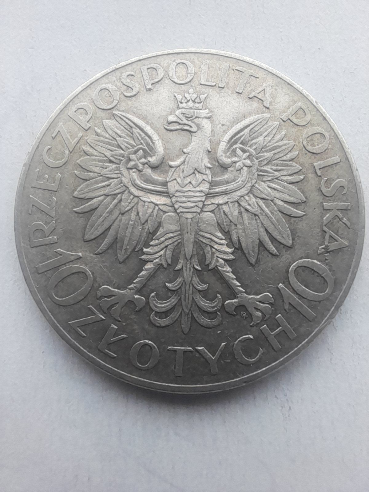 Moneta--10zł Sobieski--1933-srebro
