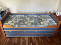 Łóżko podwójne VOX Navigator 90x200 z 2 szufladami