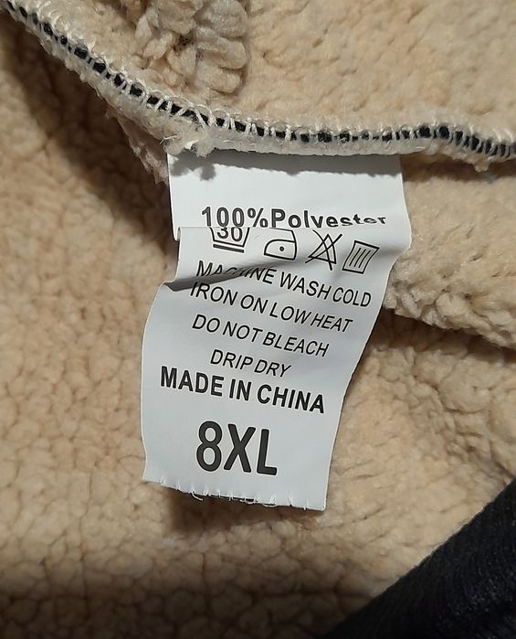 Ого-го какой размер Мужская тёплая вельветовая куртка с капюшоном 8XL