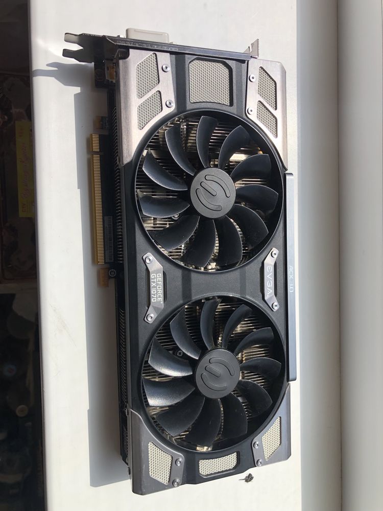 Відеокарта GEFORCE GTX 1070 б/у в ганому стані ACX 3,0