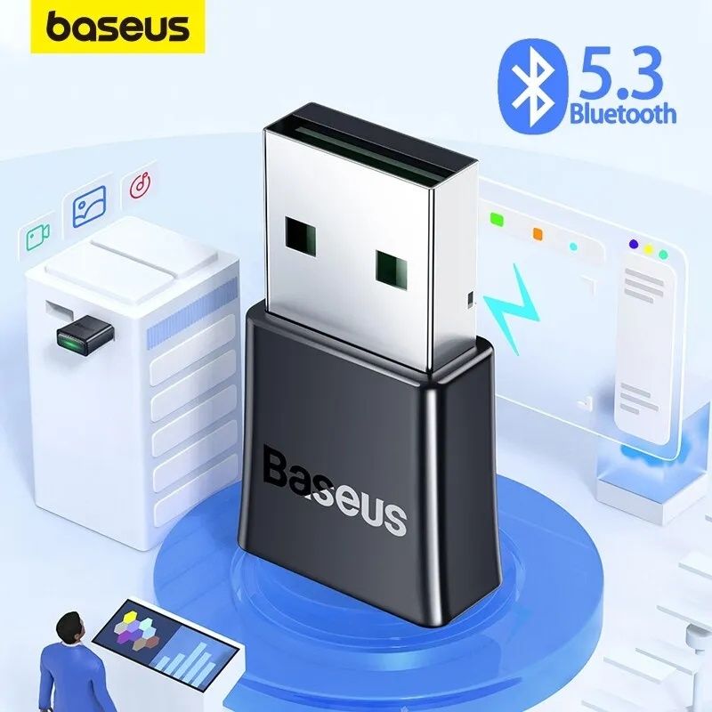 Bluetooth адаптер Baseus BA04 BA07 USB, Блютуз 5.1 5.3