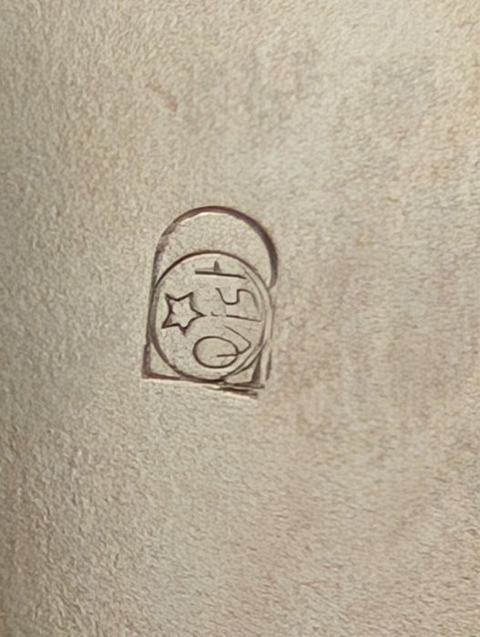 Komplet szklanek dzbanek w srebrzonych uchwytach lata 50: Ince belli