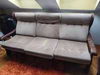Meble dębowe holenderskie komplet ława sofa 3-os. i 2 fotele