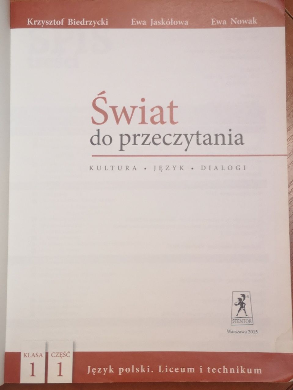 Świat do przeczytania język polski klasa 1 cz 1