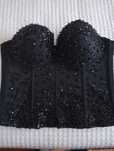 Corpete preto com  brilhantes