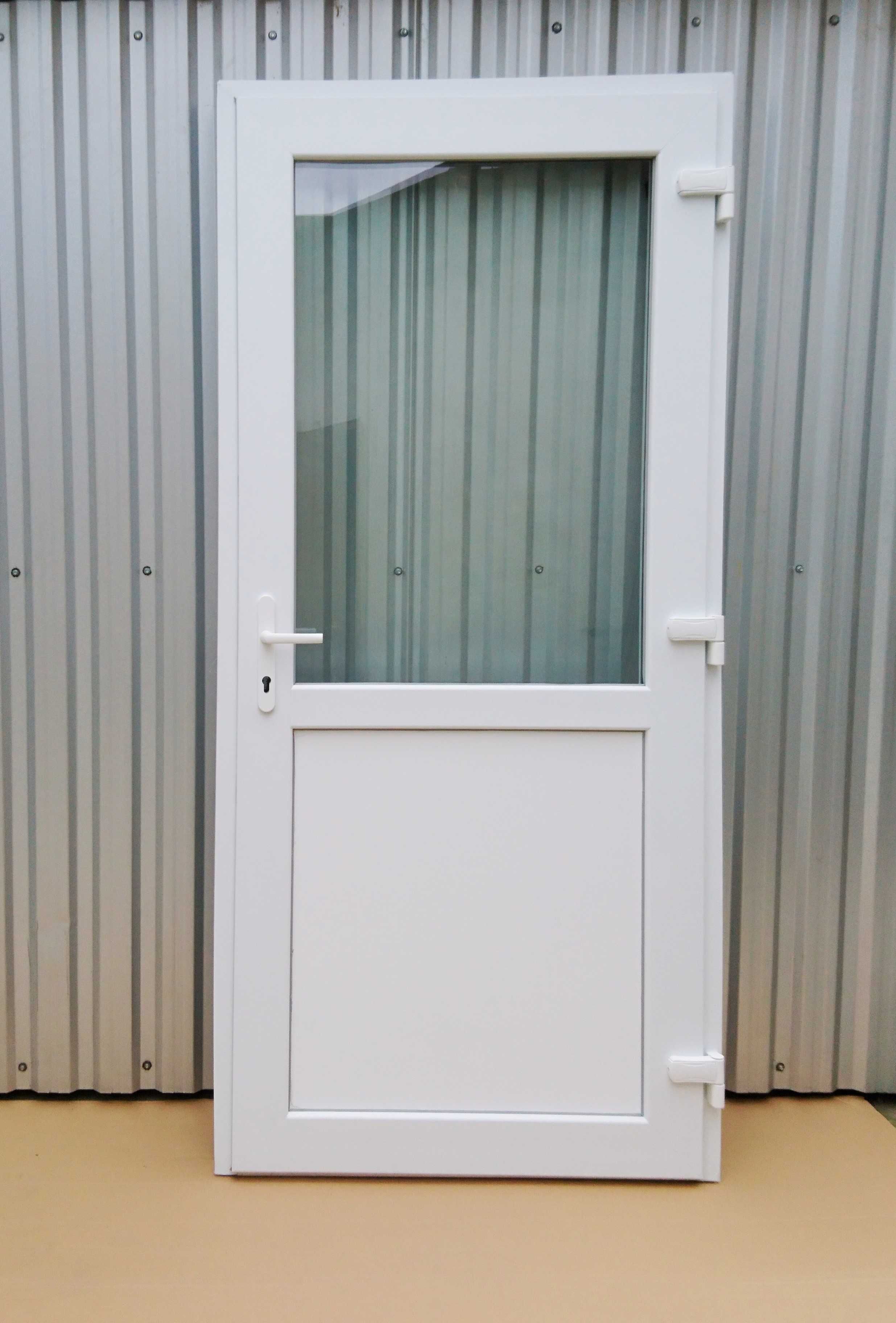 Drzwi zewnętrzne sklepowe 105x210 biurowe magazynowe tarasowe NOWE pvc